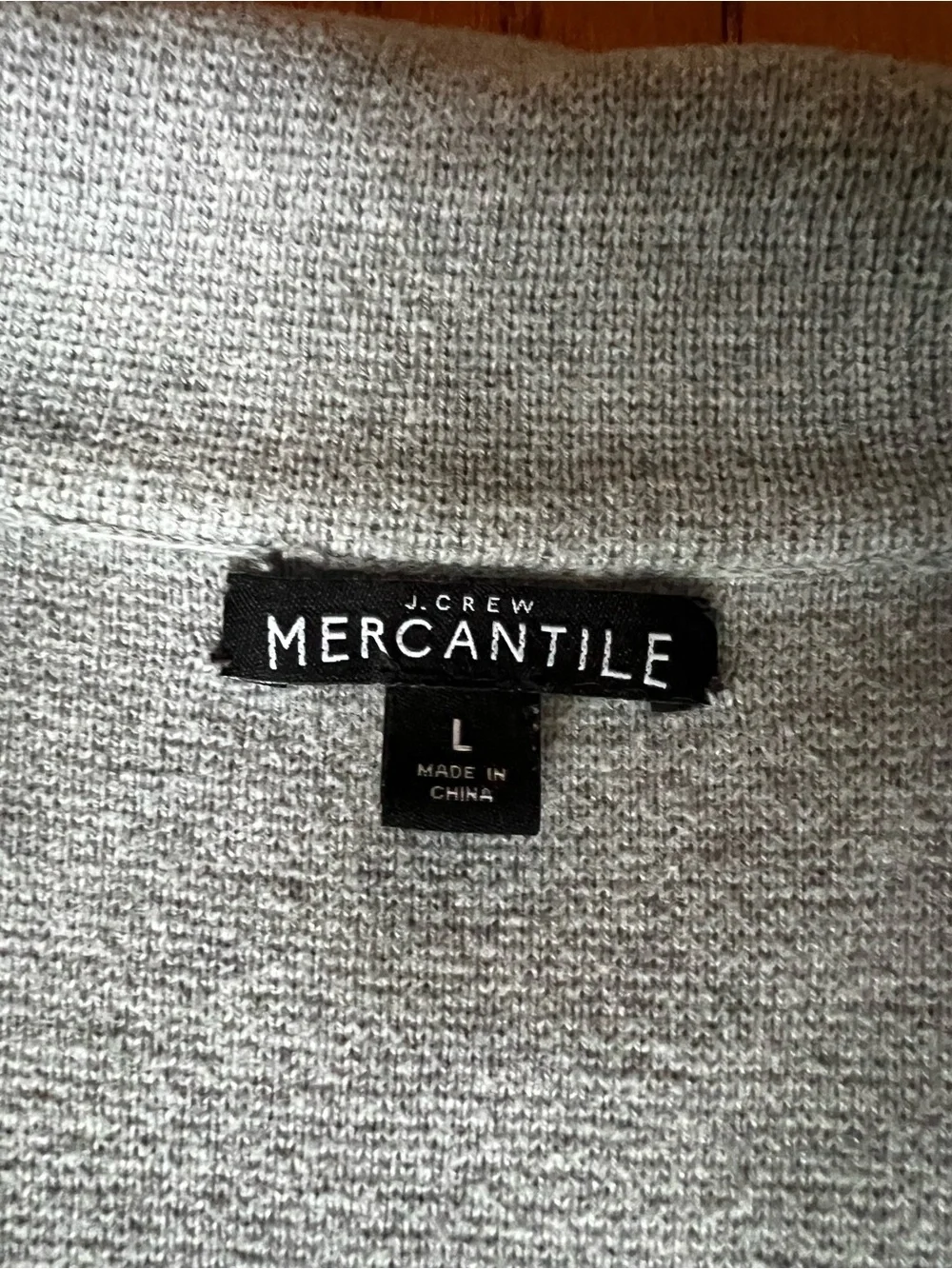 ❌SOLD❌J. Crew Mercantile Women's Gray Notch Collar Cotton Knit Sweater Blazer